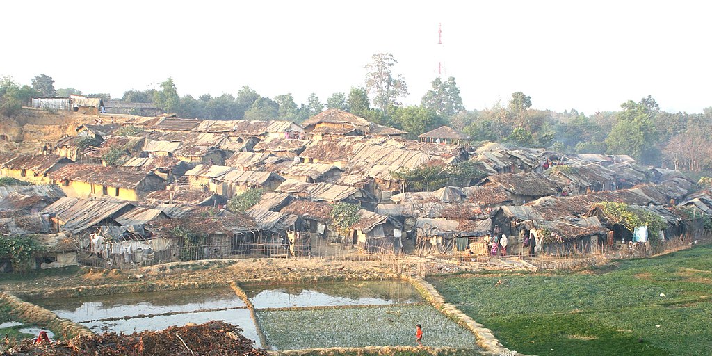 The Kutapalong refugee camp in Bangladesh.